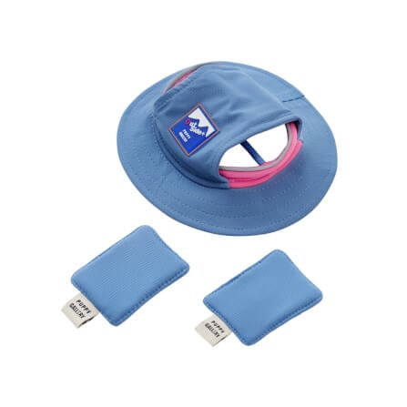 หมวกสัตว์เลี้ยง PUPPY GALLERY ไซซ์ S สีฟ้า มาพร้อม Cooling Pads_1